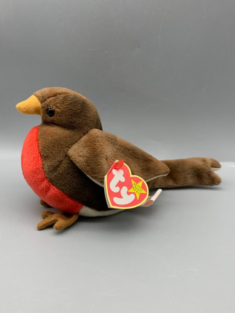 RARE Ty Beanie Baby Early Robin (with 3 errors on tags)